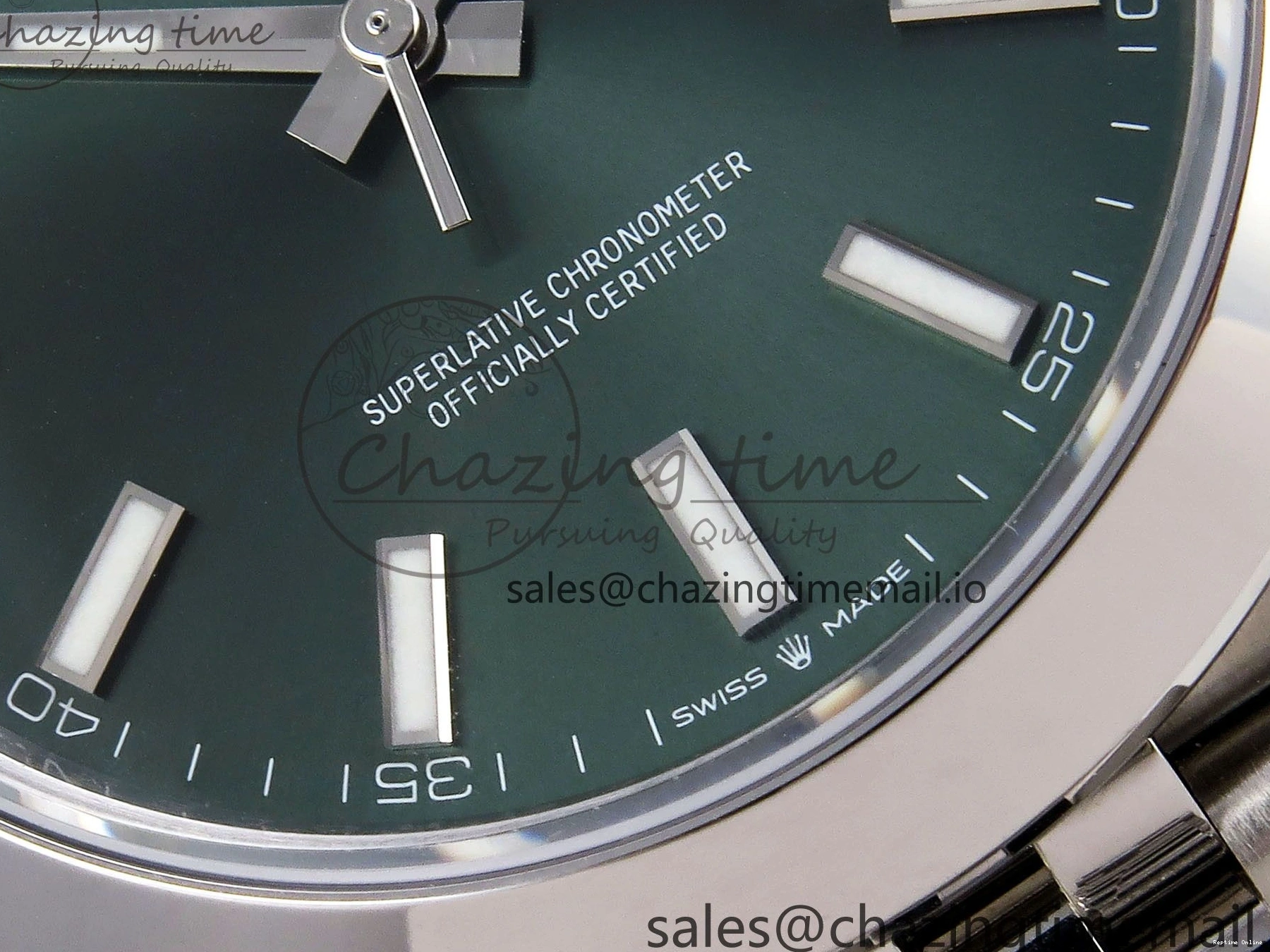 0501 DateJust 41 126330 904L SS VSF 1:1 Best Edition Green Dial on Jubilee Bracelet VS FreshLook 1282